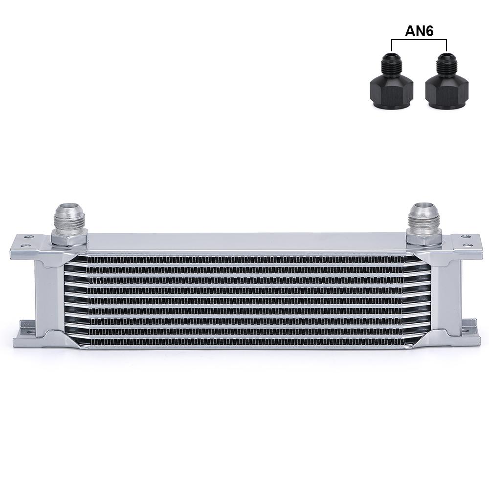 

AN10 Алюмінієвий радіатор 7/10/13/16/19/25/30 рядів британського типу автомобільного масляного радіатора двигуна Заміна радіатора охолодження Універсальний кулер 10 ROW срібний