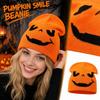 Halloween Pumpkin Knit with - Warm Pullover Hat for Fall and Winter