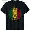 Jamajka Rasta Lev Vtipná Grafická Trička Bavlna Unisex Krátký Rukáv Ležérní Tričko Top Harajuku Streetwear Letní Unisex Oblečení
