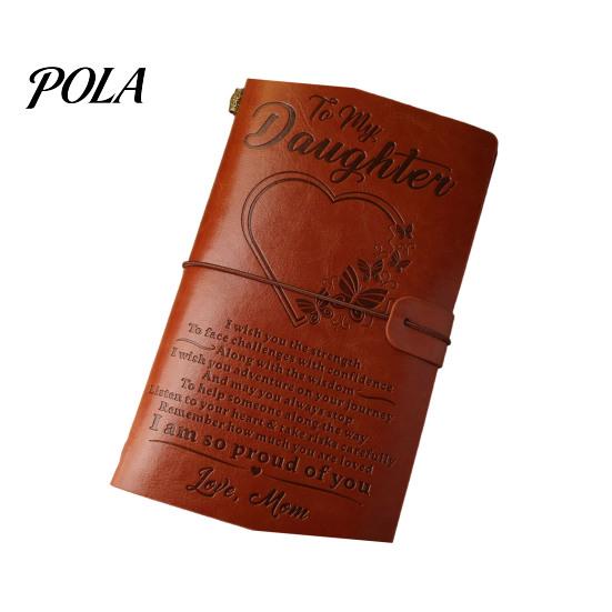 Collage Friendly Notebook Journal Notebook, Loose-Leaf Refillable Faux Leather Cover with Elastic Durable Daily Use Strap, Multi-Purpose Writing Diary