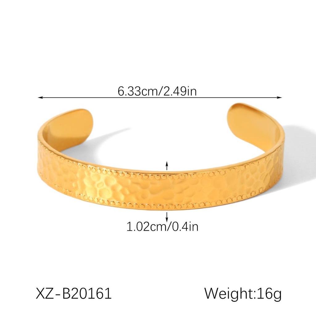 Edelstahl Offener Armreif: Hochwertiger, nicht verblassender Titanschmuck für Damen