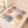 2025 Washed Flannel Solid Color Fitted Sheet: Non-Slip All-Inclusive Mattress Protector Bedspread