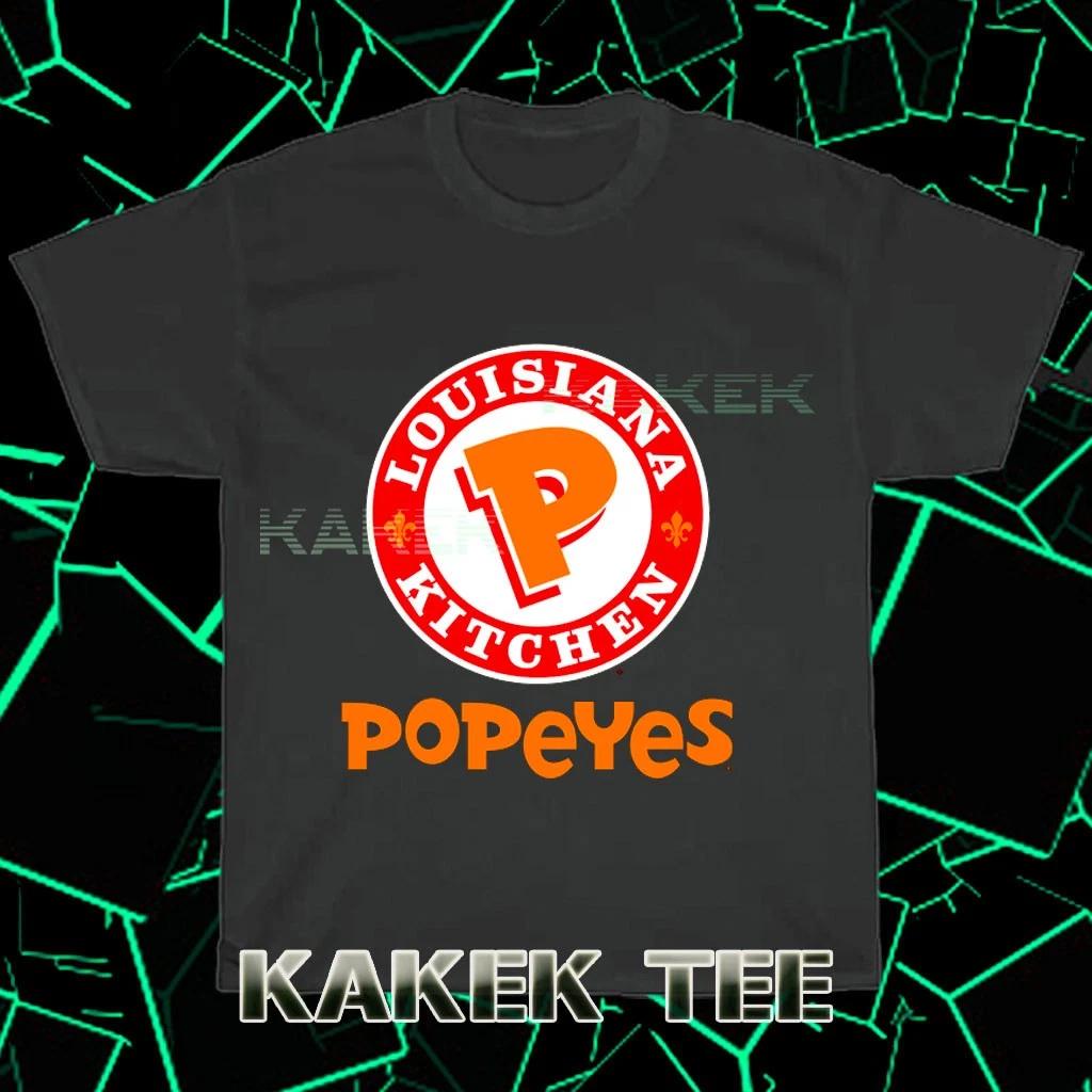 Popeyes Louisiana Kitchen Logo 3 American T-Shirt Funny Size S to 5XL L