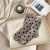 Mid-Calf Length Mid-Calf Crew Socks Polka Dot Pattern Warm Winter Socks  Autumn Winter Season