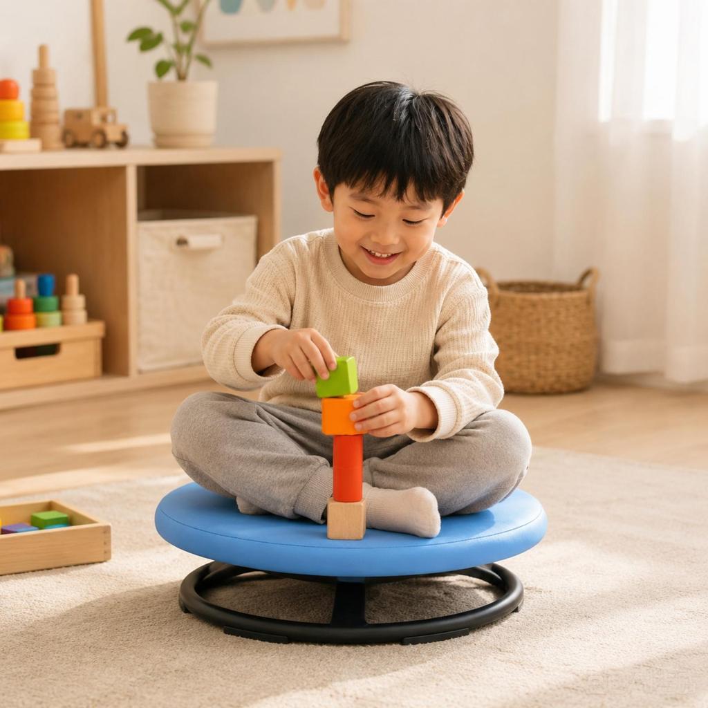 Sensory Rotation Disc Stable Sit and Rotate Toy Slim for Clinical Care