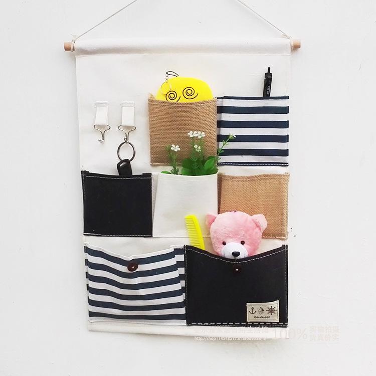 Wen'er Wandmontierte Mehrschichtige Hängeaufbewahrungstasche für Studentenwohnheime