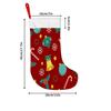 Christmas Decoration Fireplace Hanging stockingChristmas Stockings 1pc 45.72 Cm, Christmas Bell Snowflake Cand