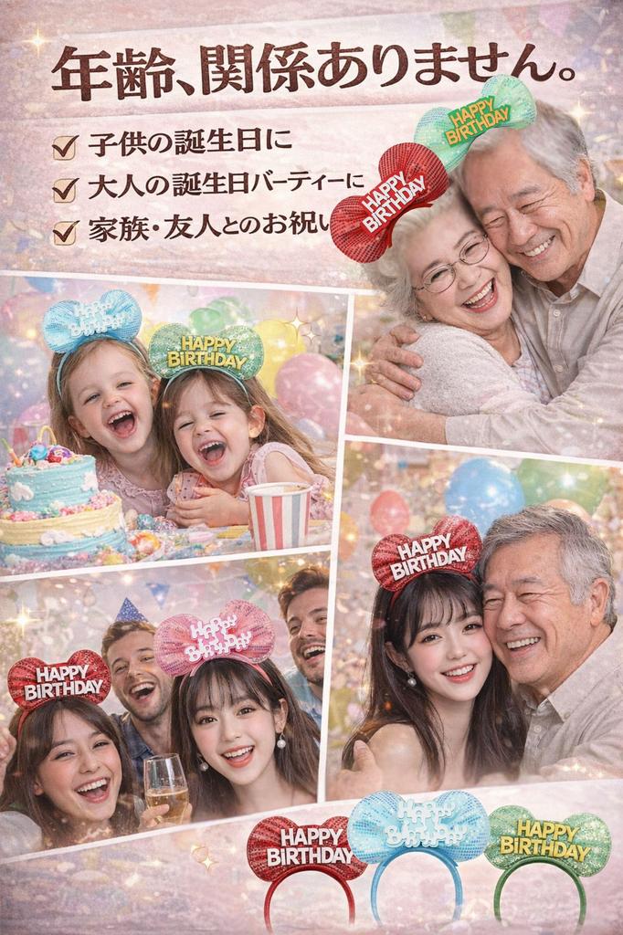 mental body cota Birthday Party Supplies Headband Birthday Hat Mouse Mickey Mouse & (Mickey Type) (Red, Type)