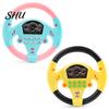 Co-pilot Steering Wheel Toy Game Preschool Rotate 360 Degrees with Sound 2 Stable Suction Cups Scene Experience Educational Auditory Cognition