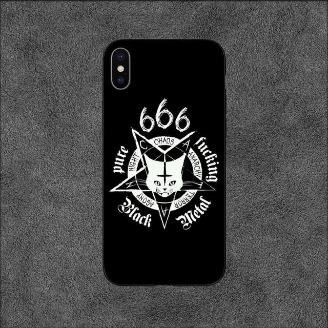 

Пентаграмма 666 демонический сатанинский чехол для телефона для Iphone 11 12 Mini 13 14 Pro Xs Max X 8 7 6s Plus Se Xr Shell iPhone13