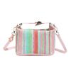 New Niche Design Handbag Bag Women's Versatile Contrasting Color Messenger Box Bag Temperament Commuter Woven Bag