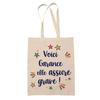 Tote Bag - PLANETEE - Tote Bag « Garance She's Really Killing It! » - Jute - Printed In France - Reusable