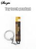 Mini Torch Keychain Rechargeable Light Torch Plastic Game Model Toys Backpack Decorative Pendant Holiday Party Gifts