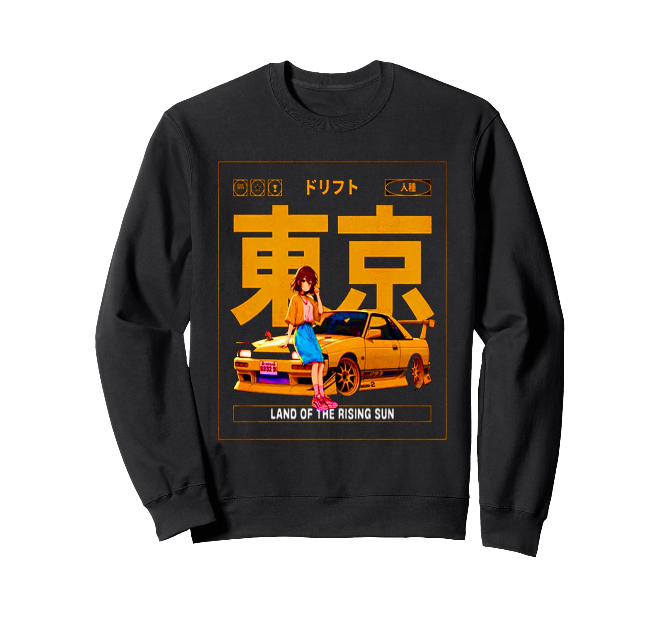 Japanese sweatshirts Manga, Tokyo, anime, merchandise, cute, men s, women s, kids чёрный