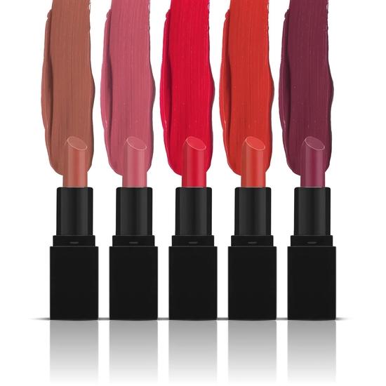 RENEE Crème Mini Lipstick Combo Pack of 5-1.65gm Each, Long Lasting Creamy Finish - Enriched With Jojoba Oil, & Travel Friendly