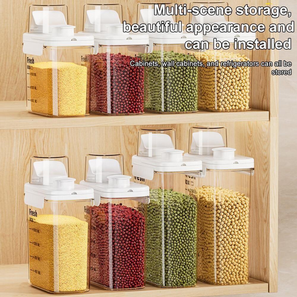 1PCS Airtight Rice Storage Container Insect Proof Moisture Sealed Grain Bin  For  Flour Millet Wheat Kitchen Pantry Organization