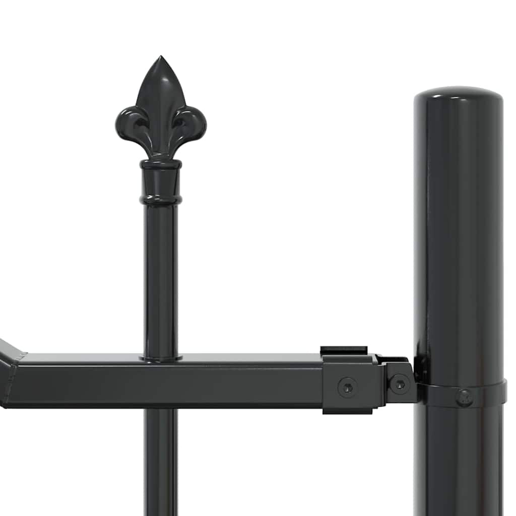 Garden Fence Woerden Gray 240 X 190 Cm Powder Coated Steel