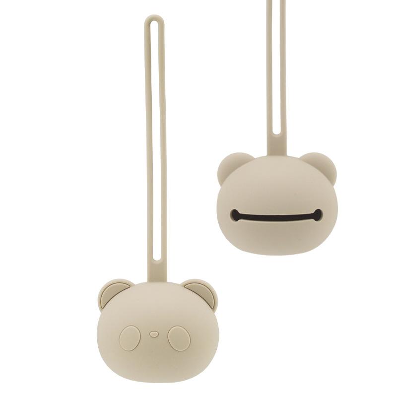 Silicone Nipple Storage Bag For Newborns Food Grade Personalized Kids Pacifier Holder Portable Bear Shape Nipple Case Attachment