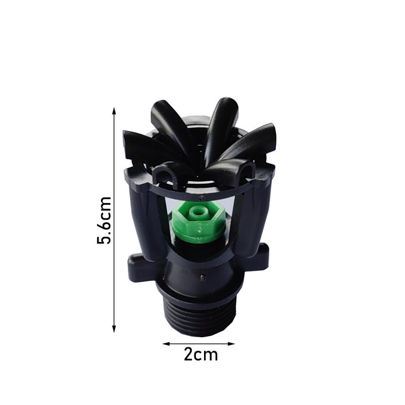 Irrigatori Rotanti con Filettatura Esterna da 1/2" Mini Wobbler Irrigazione Spruzzo d'Acqua Ugelli di Irrigazione Rotanti a 360 Gradi Per Fattoria Giardino Prato