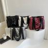 Casual Tote Bag for Women Space Cotton Shoulder Bag Large Capacity Ladies Puffy Handbags Quilted Work Commute Shopping Bag