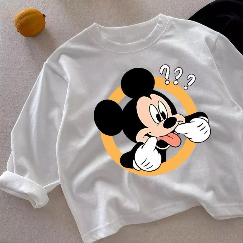 Trendy Spring & Autumn Kids' Cotton Long Sleeve T-Shirt - Cute Design for Boys & Girls
