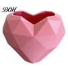 Fun Shaped Flower Pot Geometric Heart Shape Flowerpot, Decorative for Indoor Charming Plant Container Outdoor, Creative Love Planter Home Garden