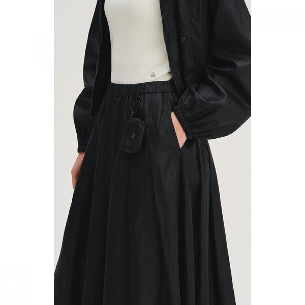 Huit Lightweight Tuck Pleated Maxi Skirt Htwsk6j02t