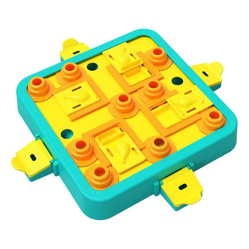 Dog Puzzle Toy Dogs Brain Education Mentally Stimulation Toys Puppy Treat Food Feeder Dispenser Advanced Level 3in1 Interactive