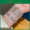 Copper Diamond Encrusted Geometric Bracelet For Fashion Forward Women