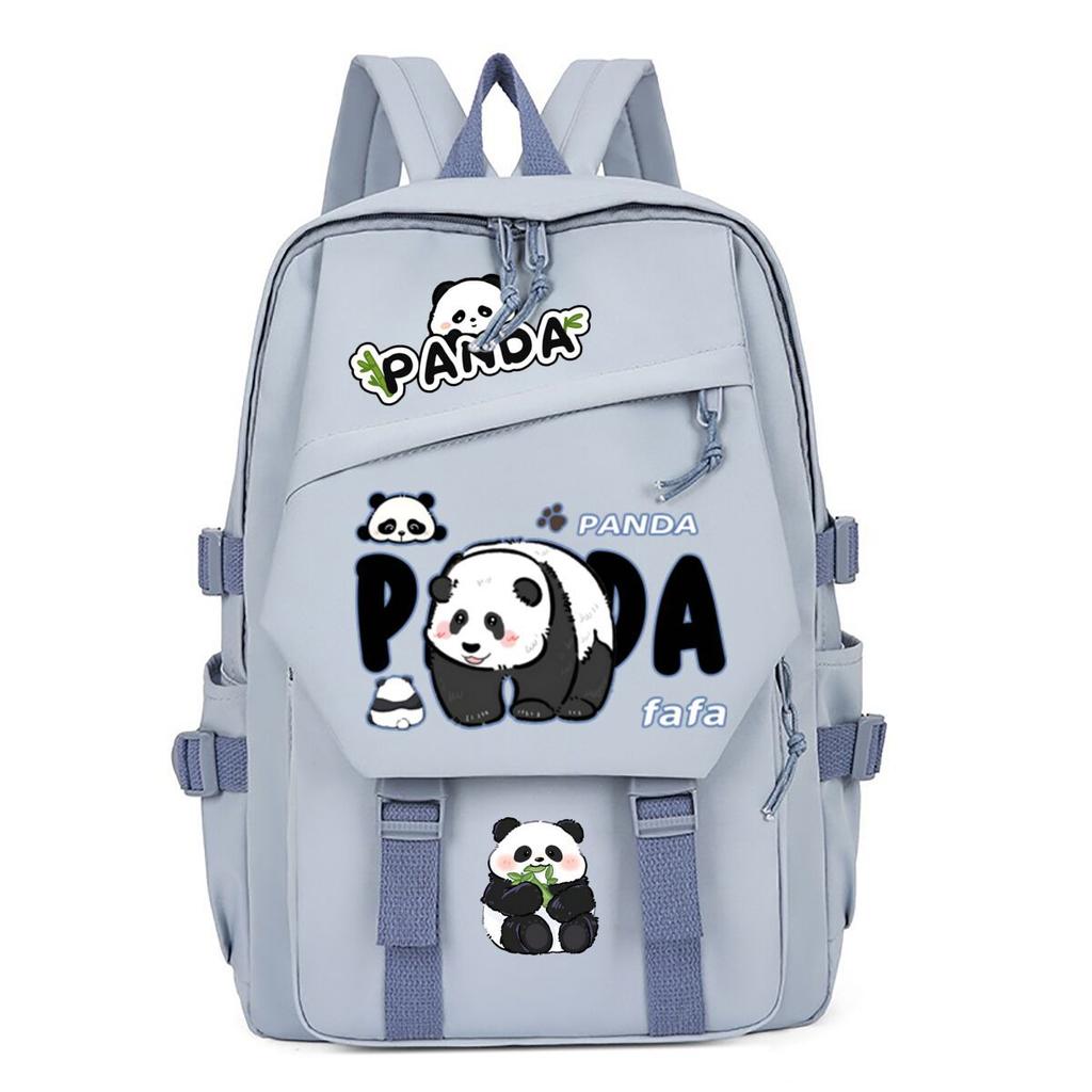 Panda Huahua Cartoon Printing Primary And Secondary School Students High Value Backpack Large Capacity Versatile School Bag