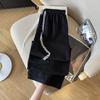 Women's Dopamine Summer Lace Drawstring Slim Wide-Leg Pants - Draped Slim Fit Straight Casual Trousers