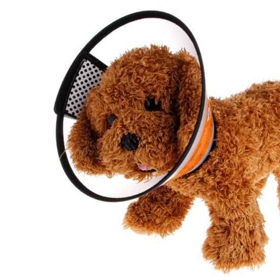 Copricollo Regolabile Sicuro Curativo in Plastica per Cani Gatti Anti-Leccata Collare di Sicurezza per il Recupero
