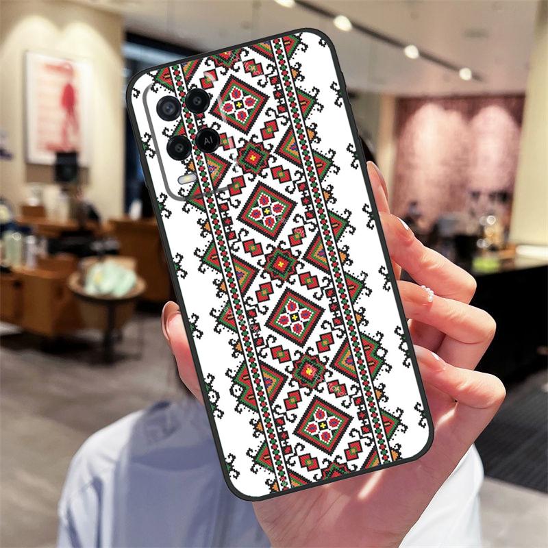 

Ukraine Ukrainian embroidery Case For Oppo A94 A74 A54 A18 A38 A58 A78 A98 A40 A60 A80 A16 A76 A96 A15 A17 A77 A57S Cover OPPO A77 5G