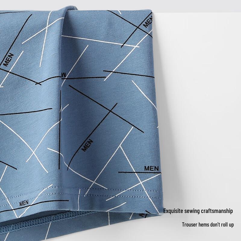 Nanjiren Men's 10A Antibacterial Pure Cotton Boxer Briefs 3-Pack