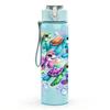1PC Colorful Dragonfly Watercolor Print 750ml Color Plastic Sports Water Bottle Leakproof Flip Straw Lid Suitable for Sports Office Home Use