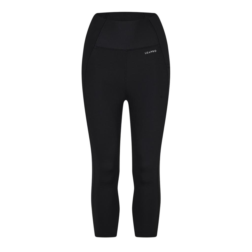 USA Pro Womens/Ladies Cropped Leggings
