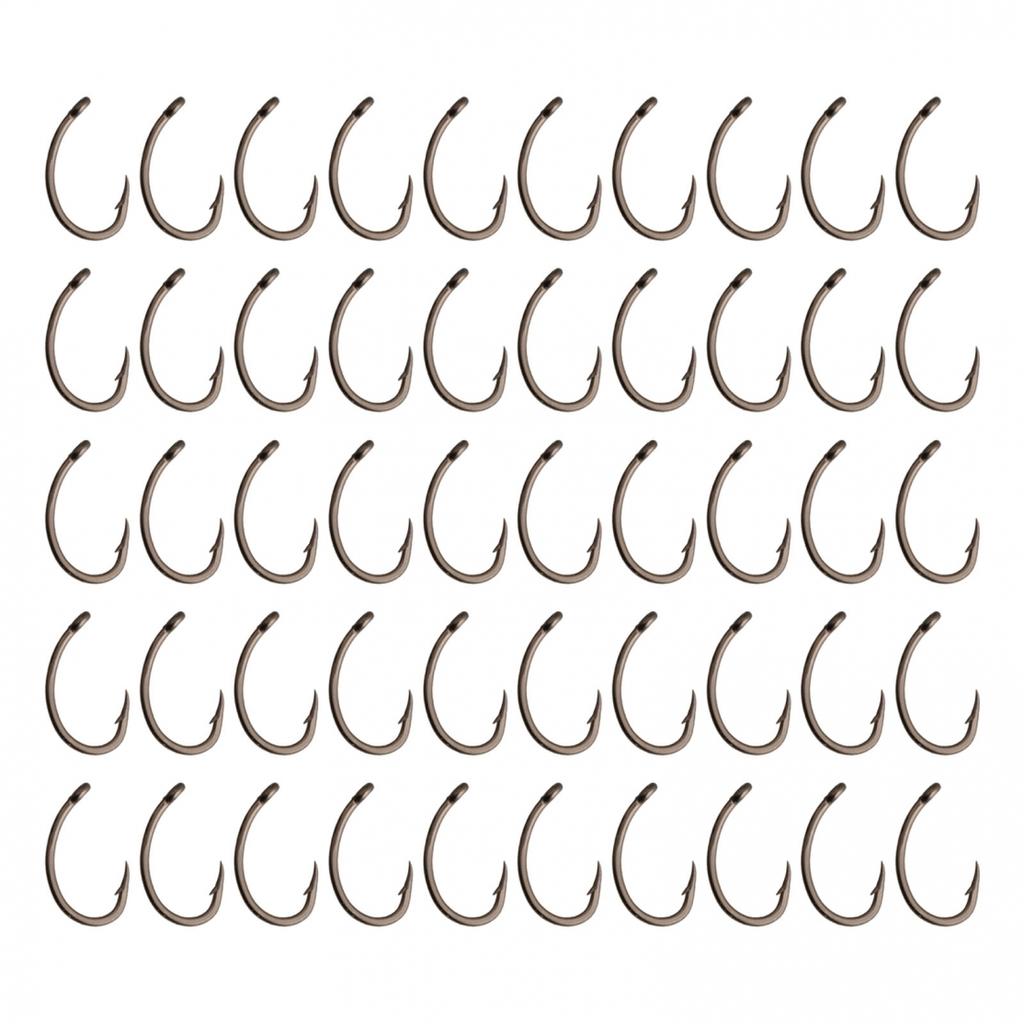 Professional Fish Hooks Set Tackle 50pcs Curve Shank