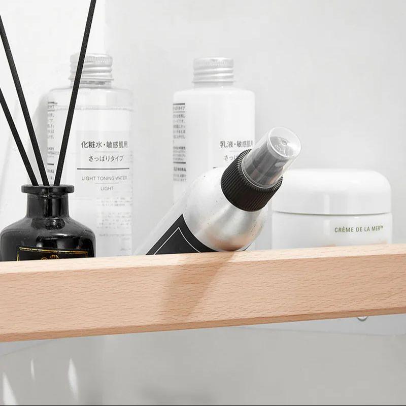 White Wooden Bathroom Triangle Shelf Bathroom Accessories Aluminum Bathroom Shower Storage Rack Corner Rack Bathroom Shelving