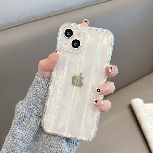 

Роскошный однотонный плиссированный чехол в 3d полоску для Iphone 13 12 11 14 Pro Max Xs Xr X Plus противоударный бампер с волнистой рамкой, чехол для телефона For iPhone 13Pro Max