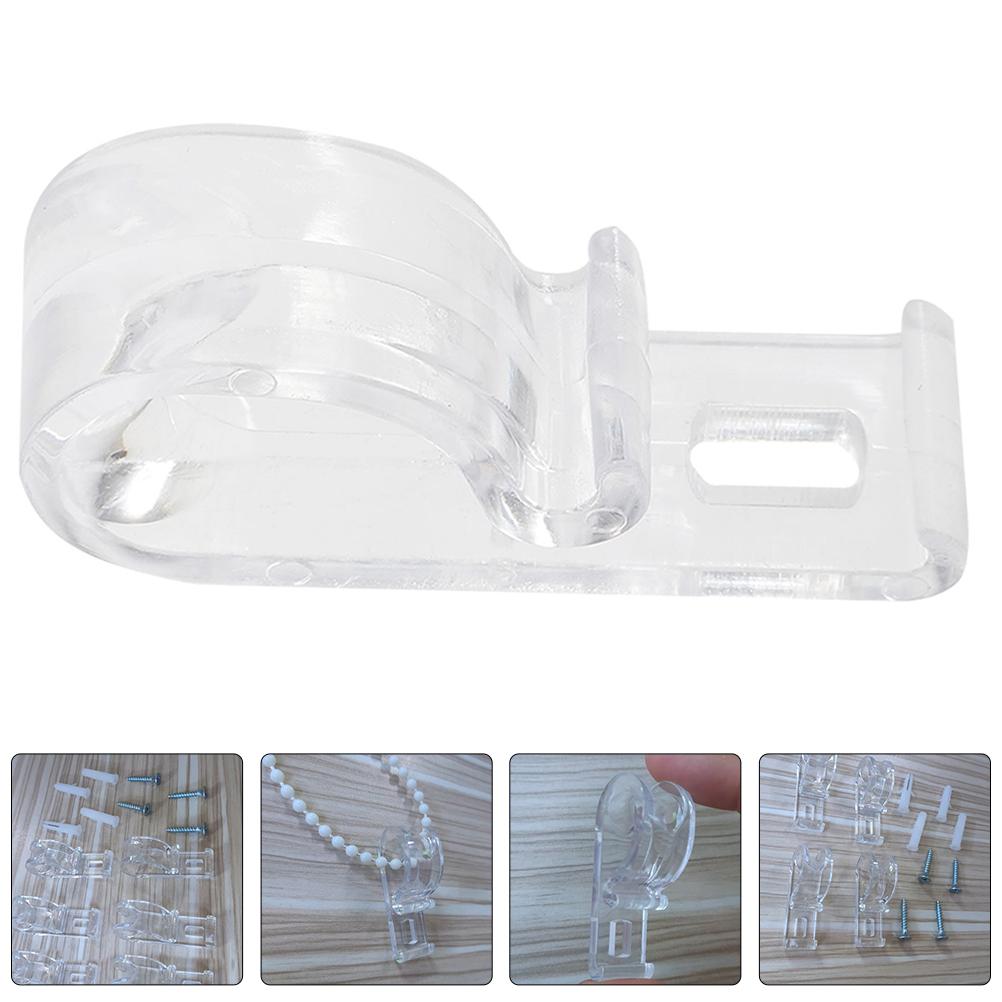 

20 Pcs Curtain Hooks Clear Clips Roller Blinds Shade Hooks Chain Connectors Blind Cord Holders Window Coverings Home Decor 5.40X2.50X1.50CM