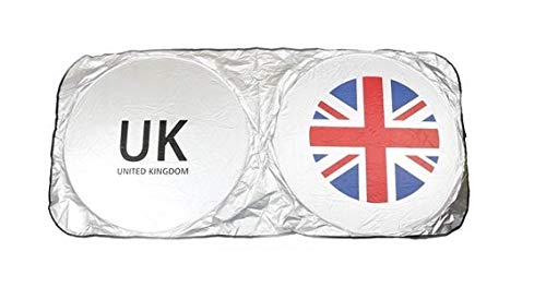 Sun Shade for Windshield, Car Folding, Sun Shade, Suitable for MINI, General Purpose, Gany (Blue x Red)