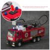 Non-Toxic Water Spray Fire Truck Toy Simulation Alloy Sound And Light Ladder Rescue Fire Truck Car Model Children'S Toys Birthday Gift