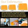 15Pcs/Set Automotive Body Fillers Hard Plastic Scraper for Fillers, Putties, Glazes or Caulking Agents Car Body Maintenance