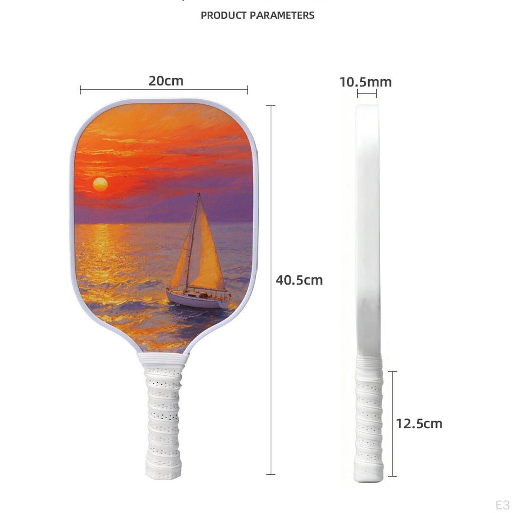 2 Pieces Pickleball Paddles Nonslip Grip for Beginners Men Women Kids Adults A