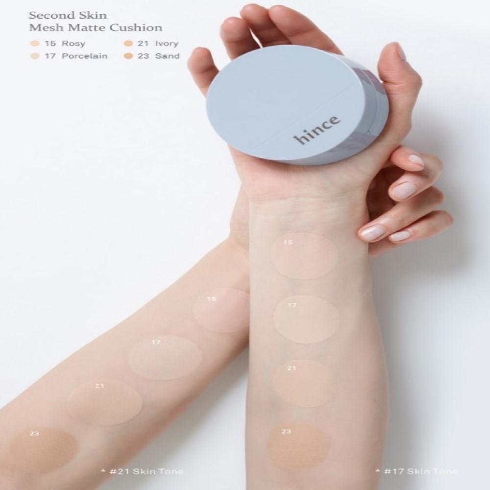 HINCE Second Skin Mesh Matte Cushion 12g SET (+Refill)