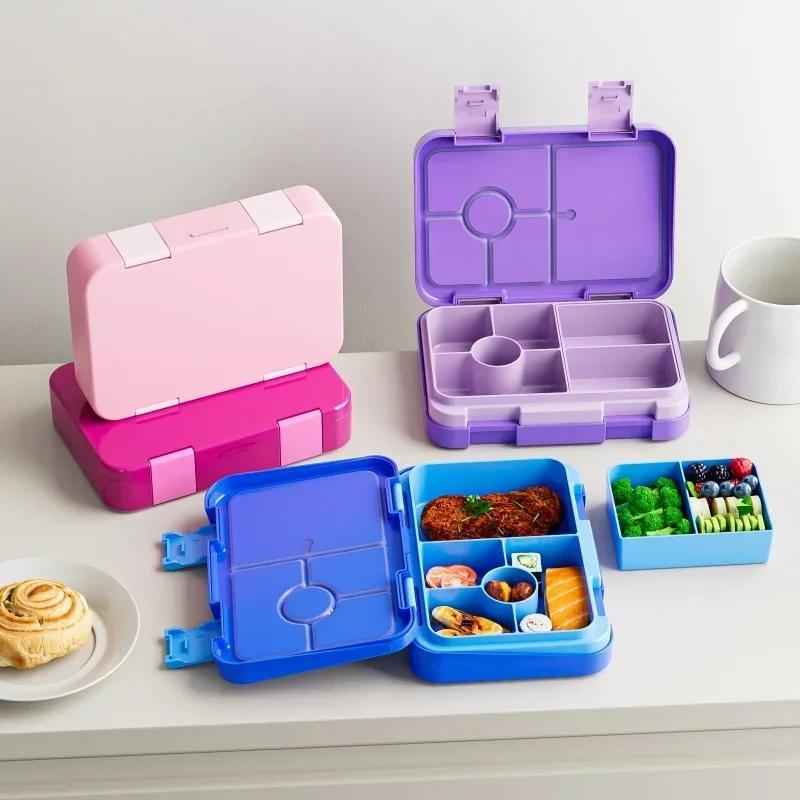 Moderne Schlichtheit Lunchbox Fach Versiegelt Verdickend Auslaufsicher Bento Box Outdoor Reisender Student Tragbare Lebensmittelbehälter