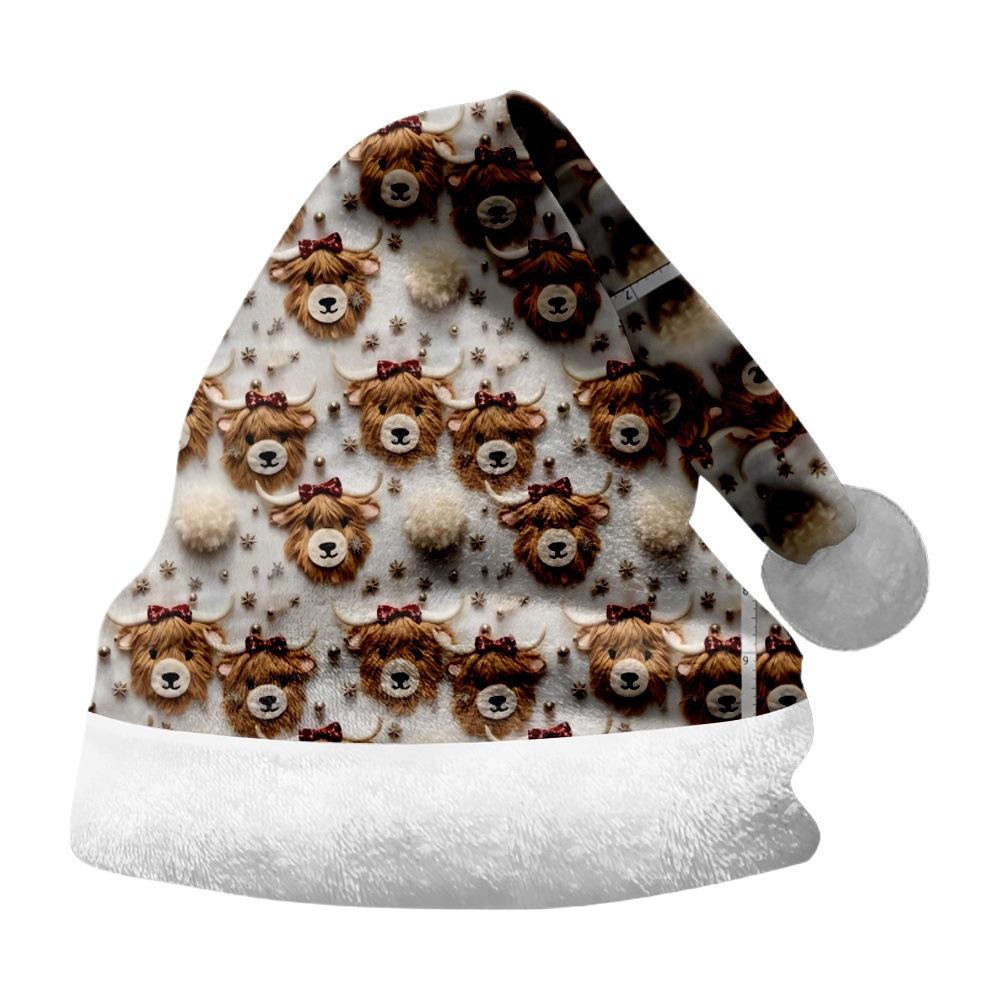 2024 Christmas Ornaments: Double-Sided Flannel Snowman Print
