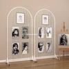 Floor-Standing Wrought Iron Mesh Jewelry Display & Artwork Hanging Stand