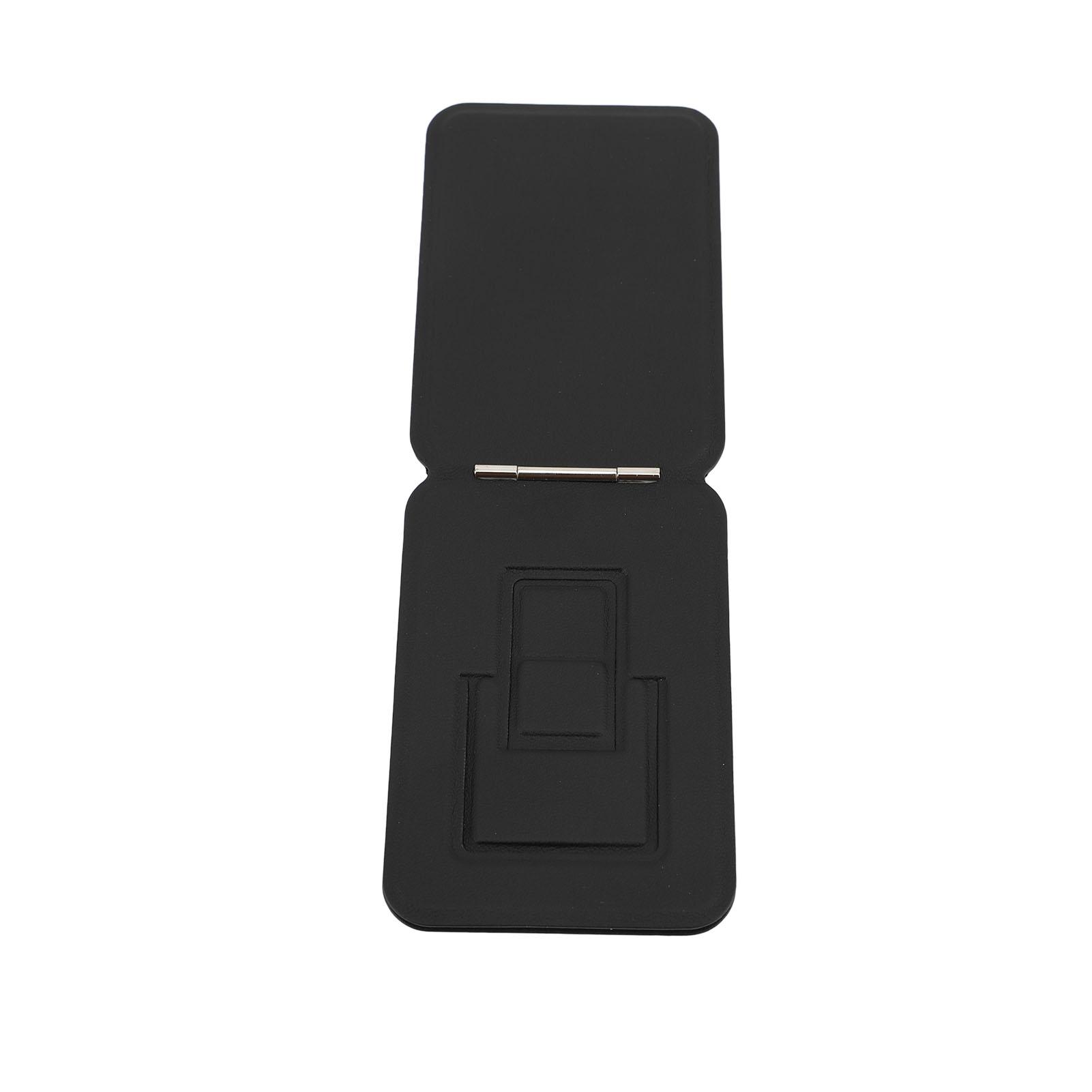 

Desktop Phone Stand with Magnetic Ring PU Leather Foldable Multi Angle Adjustment Desktop Phone чёрный