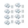 For Truck RV Trailer Floor Anchor 8pcs Recessed D Ring Hook for Cargo Tie Down Towing Rotatable Design Electrophoretic Coating